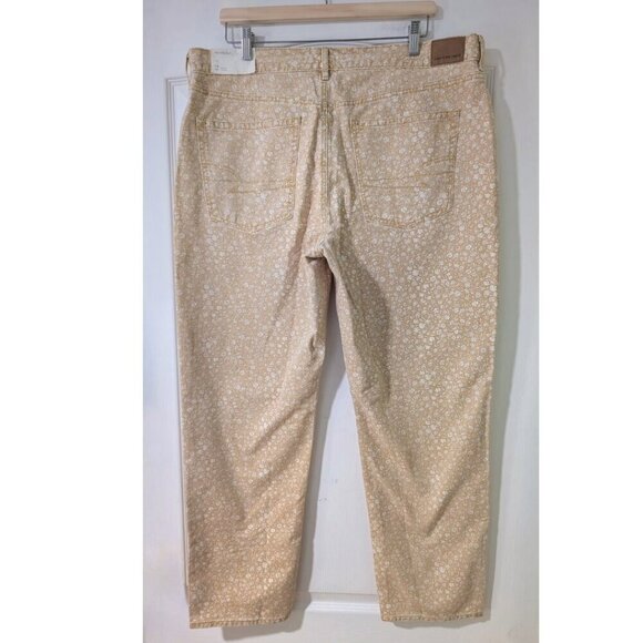 NWT AE | 90s Straight Leg Jeans in Yellow Floral (18/34) - Picture 4 of 14